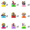 9 Stück Mario Waben-Mittelstücke Super Mario Party-Zubehör Tischdekorationen