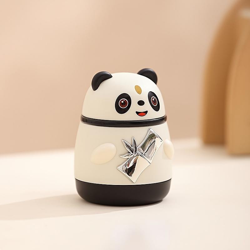 

1Pc panda cat toothpick box, automatically pop up cartoon Guochao push stick toothpick bottle чорний
