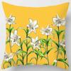 Fashion yellow decorative pillowcase, living room sofa office seat waist cushion  cover  aesthetic home decoration