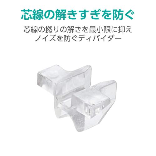ELECOM RJ45 connector with load bar 10 pieces LD-6RJ45T10/L