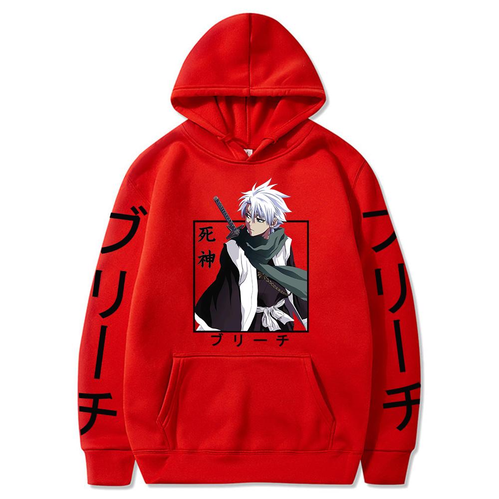 Hitsugaya Toushirou Bleach Harajuku Japan Anime Hoodies Funny Cartoon Cool Men Hoody Streetwear Fashion Oversized Sweatshirt