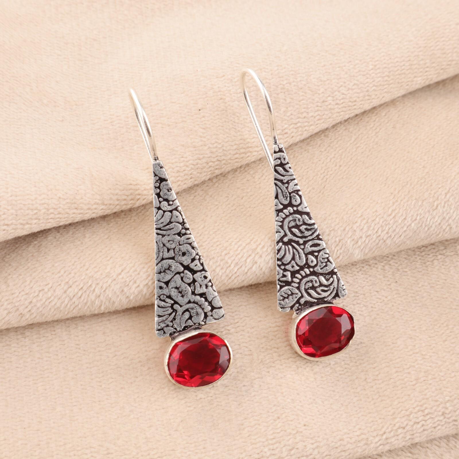 

Натуральный розовый рубеллит, драгоценный камень, ювелирные изделия из серебра 925 пробы, серьги ручной работы 1,9 EE-165-7