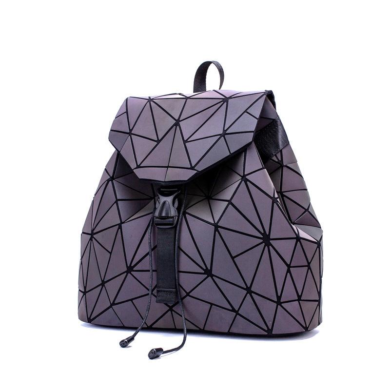 Nový geometrický batoh Dámský kosočtvercový batoh Luminiscenční školní taška Dámská taška Studentská školní taška
