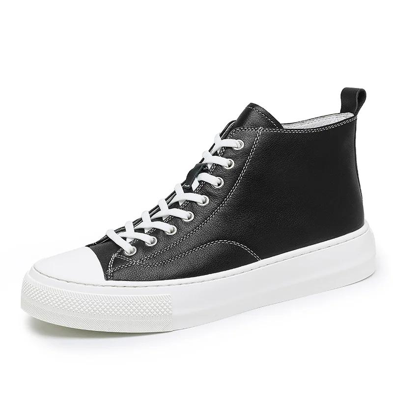Fashion British Style Men's Genuine Leather Casual Shoes Fashionable Business Work Shoes Men's Banquet Formal Shoes Winter Short Boots