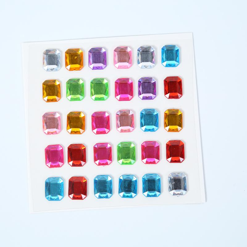 260pcs Acrylic Pearl & Rhinestone Stickers for DIY Decoration