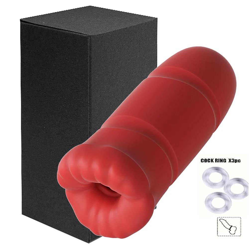 Vibrator Oral Sex Automatic Male Masturbator For Men Tongue Licking Blowjob Vagina Pocket Pussy Penis Oral Sex Toy For Adult Men