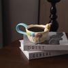 Underglaze Color Cartoon Balloon Bear Mug Student Drinking Water Milk Oat Cup Souvenir Ceramic Cup Milk Cup