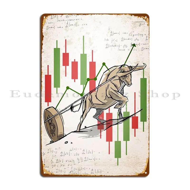 Bulls Traders Metal Plaque Poster Cinema Funny Home Painting Iron Tin Sign Poster