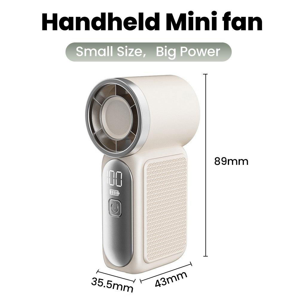 Portable Mini Fan Outdoor Handheld Fan Type C Rechargeable Cooling Fans Suitable For Student Dormitory Summer Home Office Desk