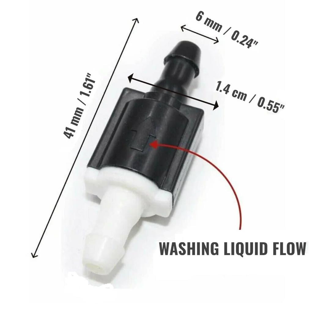 Edinstry Washer Nozzle, Window Washer Nozzle, Diffusion , Nozzle, Windshield Washer Nozzle, Wiper , Universal Use, 2 PCS