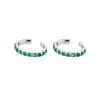 CRMYA Copper Gold Plated Earring Set For Women Color CZ Zircon Piercing Clip Hoop Dangle Earrings For Women Jewelry Wholesale