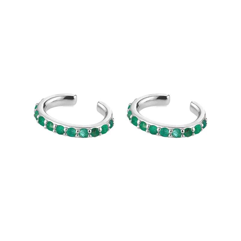 CRMYA Copper Gold Plated Earring Set For Women Color CZ Zircon Piercing Clip Hoop Dangle Earrings For Women Jewelry Wholesale