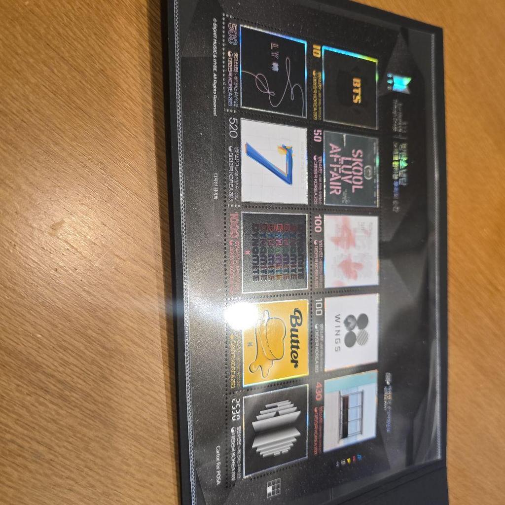 [USED] Price Reduced! BTS Korea Limited 10th Anniversary Stamps