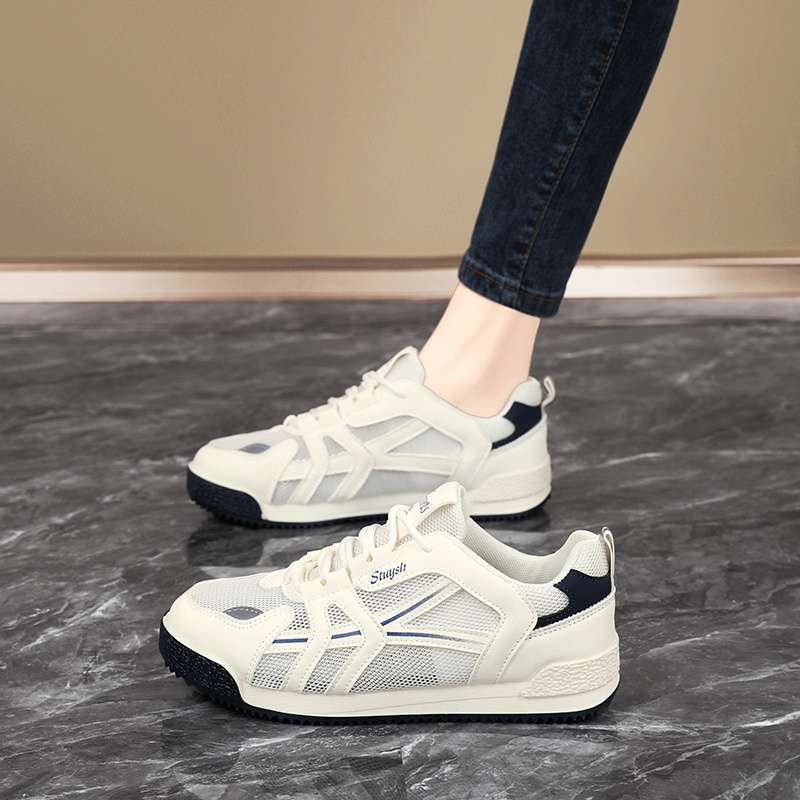 Plus Size Women's Shoes 41-43 Hollow Sports Sandals 42 Summer Breathable Mesh Feet Wide Fat Sports Forrest Gump Shoes Women