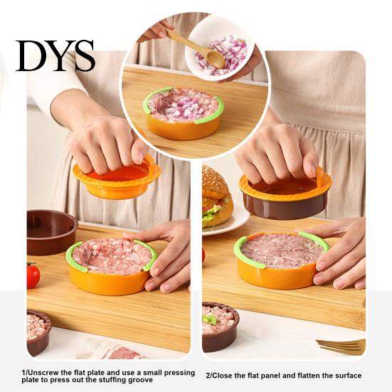 Patty Maker Burger Press Slider Stuffed Burgers Sandwich Cutter Sausage Meat Beef Veggie Hamburger Mold Multi-Functional Kitchen Gadget
