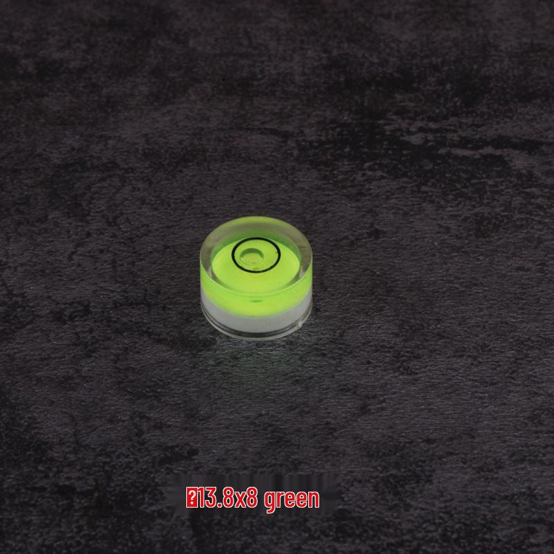 Universal Green Spirit Level with Scale - Compact Liquid Bubble Measuring Tool