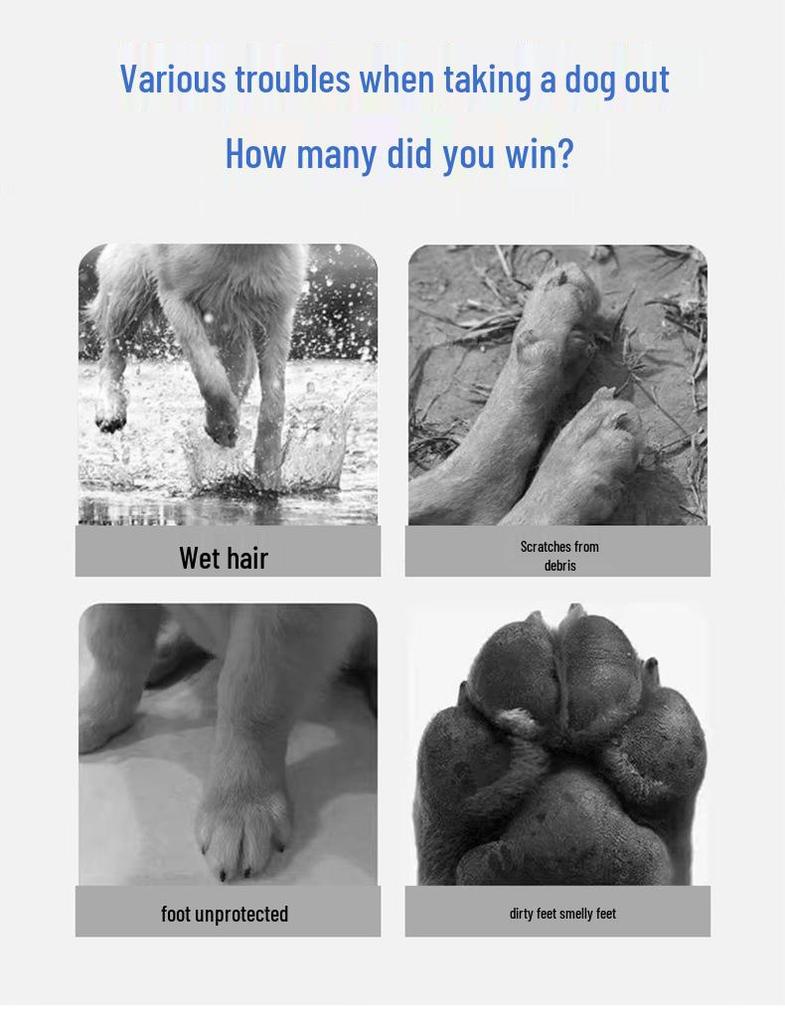 Large Dog Waterproof Non-Slip Socks & Shoes - All Season Pet Footwear