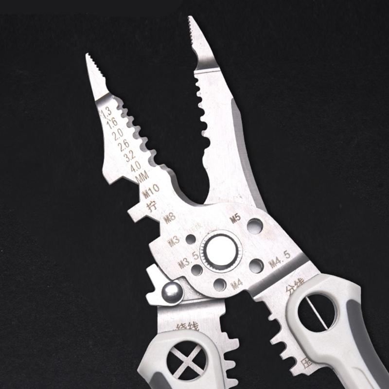 Professional Electrician Tool Precise Wire Stripper Crimper Cable Cutter And Terminals Crimper Ergonomic Designs