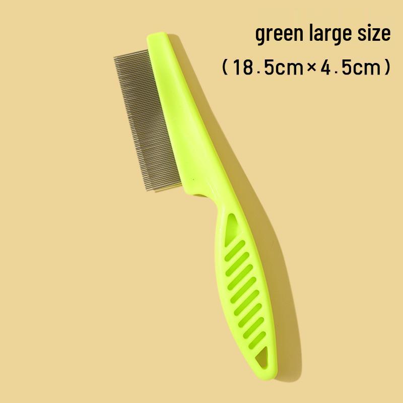 Pet Grooming Comb: Stainless Steel, Dense Tooth Comb for Cats & Dogs, Hair & Flea Removal, Massage Tool