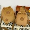Borsa a Spalla Peluche Capibara Kawaii Giornaliera All-in-one Custodia Cartone Animato Carino Morbida Marsupio Petto ll Borsa per Telefono Regali Invernali per Studente