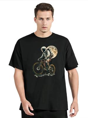 HOT SALE Anatomy of A Bike Letter Design T-Shirt Bicycle Sport T Shirt Casual Cotton Tees Tops Men's Clothing Oversized Fitness