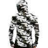 Men’s Long Sleeve Hooded Shirt with Face Cover Leaf Print Lightweight Breathable Quick Dry Athletic Top for Outdoor Sports Fishing Running Hiking