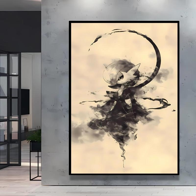 

Japanese Anime Canvas Paintings Pokemon Umbreon Retro Style Cartoon Picture Modern Home Living Room Children s Room Decor Poster 21X30CMNo Framed