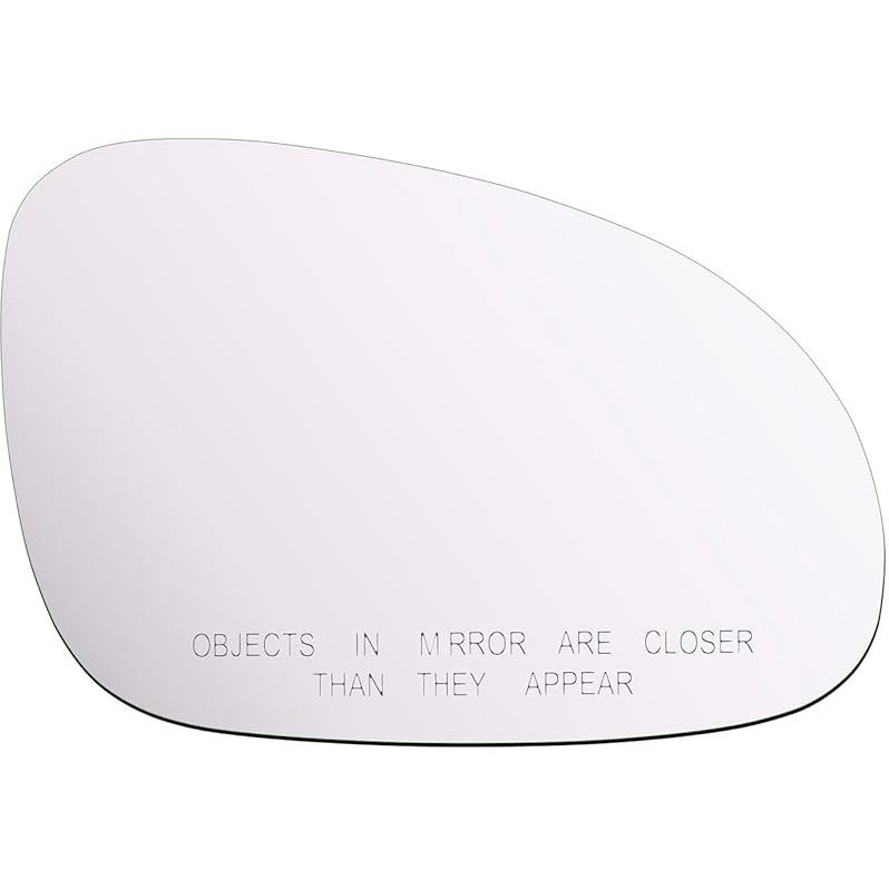 Mirror Glass fit for 2005-2014 Volkswagen Eos GTI GTI Jetta Sportswagen Passat R32 Rabbit Driver Left Side Mirror Glass LH No Backing Plate Flat