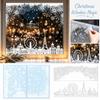 Christmas Window Cling Stickers Set for Glass, Festive Holiday Window Decoration for Home