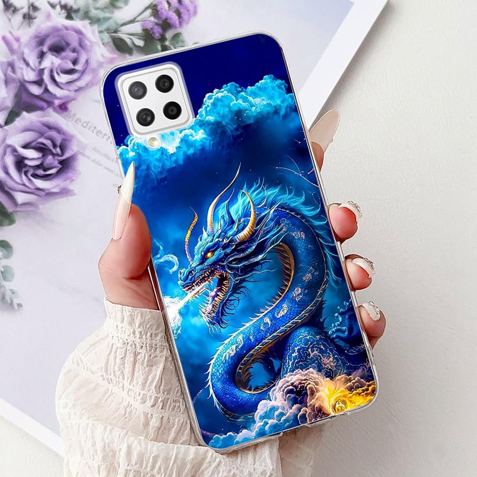 For Samsung Galaxy A22 4G Case Coloful Flowers Painted Cover Soft Slim Phone Case For Samsung A22 A 22 Galaxy A42 5G Fundas Bags
