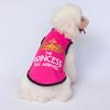 Puppy Clothes Round Neck Letter Printed Fashion Outfit Pet Vest Dog Sleeveless Clothes Cat Costume