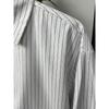 2026 Spring and Autumn New Men's Long-Sleeve Striped Shirt, Loose Short Base Shirt