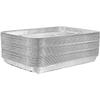 VeZee Disposable Large Aluminum Broiler Pans Compatible with Baking & BBQ - Easy Cleanup, 60 Count