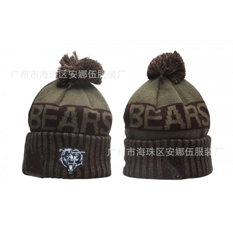 2026 Winter Chicago Bears Knit Hat Embroidered Warm Beanie Men Women Sports Team Cap