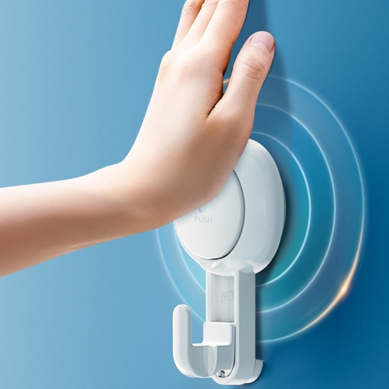 4er-Pack Hochfeste Vakuum-Saug-Duschhaken Effiziente Badezimmer-Wandhänger für Handtücher, Bademäntel, Küchenutensilien