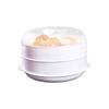 Microwave Steamer Container for Dumplings and Rice Specialized Food Cooking Gadget Kitchen Plastic Tool Heat Steamed Bun Utensil