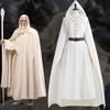 Stupendo Set Costume Cosplay di Gandalf per Halloween con Mantello e Tuniche Unisex
