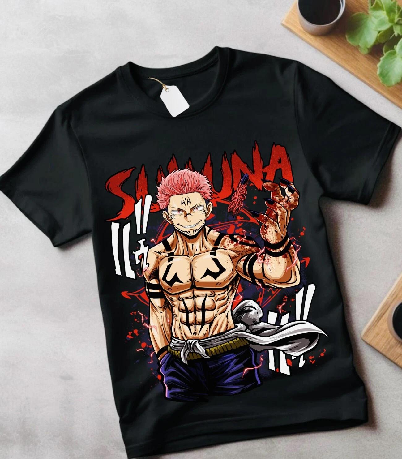 Аказа Kimetsu no Yaiba Футболка Demon Slayer Тандзиро Унисекс Черная футболка Все размеры S