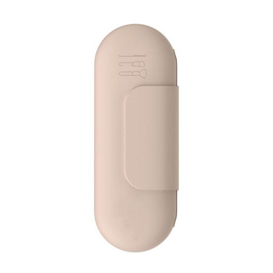 Silicone Makeup Brush Holder Storage Bag Large Capacity Portable Cosmetic Brush Holder with Magnetic Closure