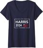 Kamala Harris 2024 For President Politic Design Ladies' V-Neck Tshirt Unisex T-Shirt