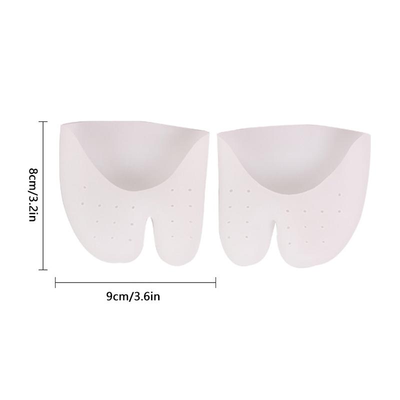 1Pair Soft Silicone Gel Forefoot Pads Toe Protector Pain Relief Pads for High Heels Ballet Foot Care