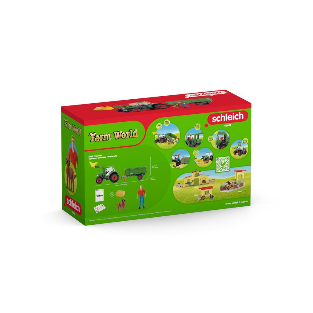Schleich Farm World Tractor and Trailer 42608