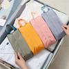 1pc Travel Multifunctional Storage Bag Foldable Portable Organizer for Underwear, Socks, Clothes - Durable Polyester for Travel, Zipper Closure Purse