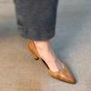Beautiful~ retro style pointed high heels women's new versatile one-pedal stiletto temperament shallow single shoes