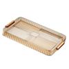 Large Capacity Water Drainage Tea Tray Plastic Material Tea Cup Drain Tray  Home Living Room