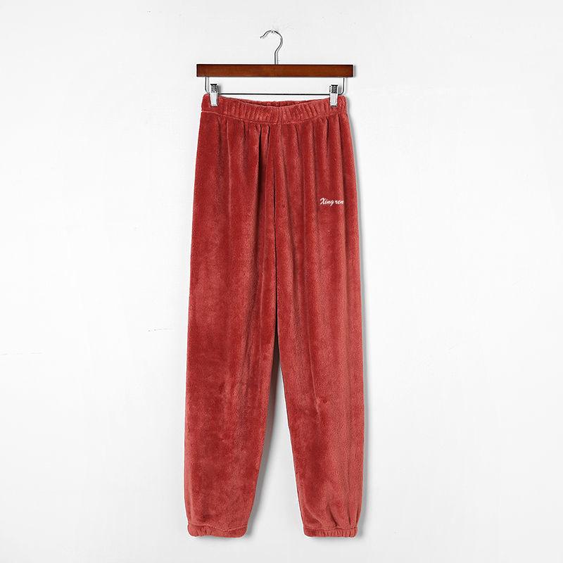 Pantaloni Invernali da Ragazza in Pile Corallo - Casual, Vestibilità Larga con Elastico in Vita