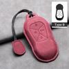 Leather Car Remote Key Case Cover for Xiaopeng Xpeng P5 P7 G3 G6 G9 G3i 2021 2022 Car Key Fob Shell Holder Keychain Accessories