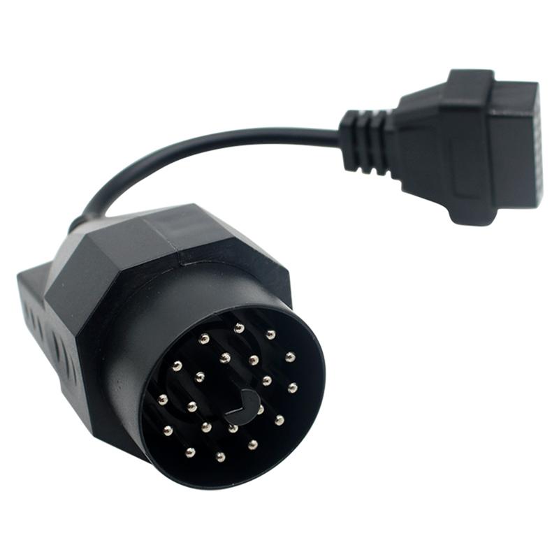 Langlebig-Für BMW 20-Pin auf OBD2 16-Pin Schnittstellenstecker OBDII Adapter für BMW E36 E39 E30 F20 X5 Z3 E53 Auto Diagnosekabel