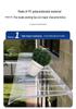 PC Invisible Rain Canopy Polycarbonate Sun Shade for Balcony Window or Electrical Box