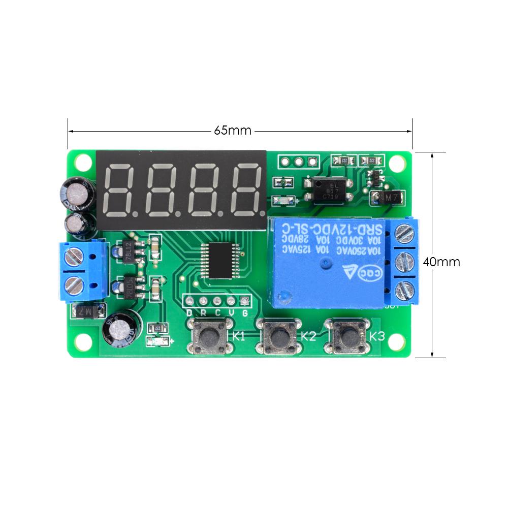 Buy Digital LED Display Automation Delay Relay Switch Module Timer ...